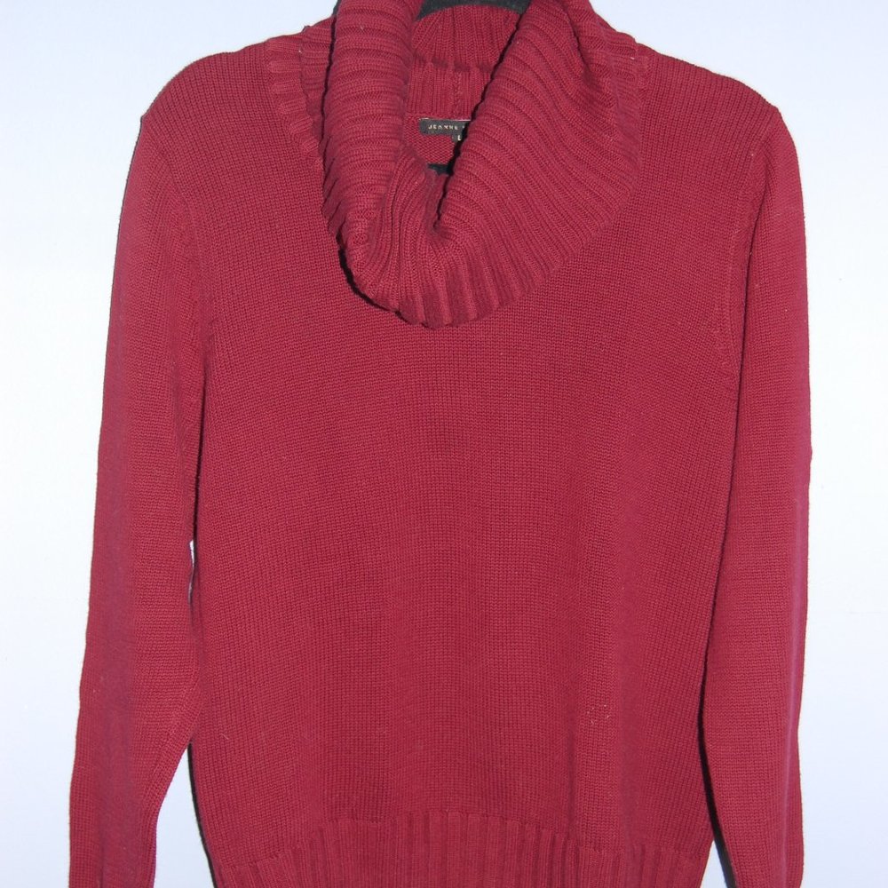 Maroon, Jeanne Pierre, cowel neck sweater